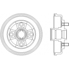 94017800 TEXTAR Тормозной барабан