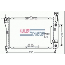 5300491 KUHLER SCHNEIDER Радиатор, охлаждение двигател