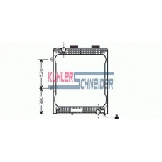 3700031 KUHLER SCHNEIDER Радиатор, охлаждение двигател