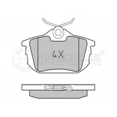 025 218 6115/PD MEYLE Комплект тормозных колодок, дисковый тормоз