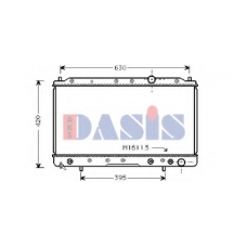 140950N AKS DASIS Радиатор, охлаждение двигателя