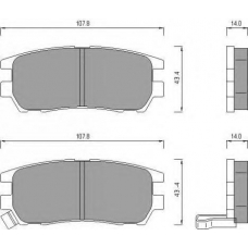 AC482181D AC Delco Комплект тормозных колодок, дисковый тормоз