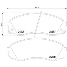 MDB2921 DON Комплект тормозных колодок, дисковый тормоз