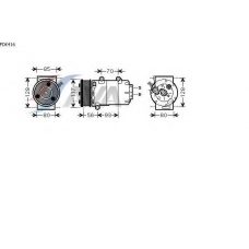 FDK416 GERI Компрессор, кондиционер