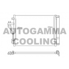 107111 AUTOGAMMA Конденсатор, кондиционер