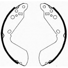 J GF-898AF JAPANPARTS Комплект тормозных колодок