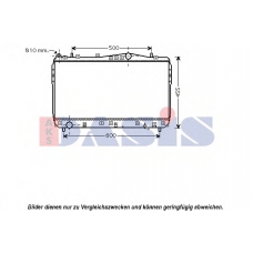 520103N AKS DASIS Радиатор, охлаждение двигателя