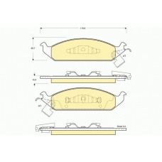 6140165 GIRLING Комплект тормозных колодок, дисковый тормоз