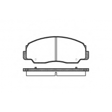P0783.20 WOKING Комплект тормозных колодок, дисковый тормоз