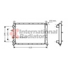 17002236 VAN WEZEL Радиатор, охлаждение двигателя