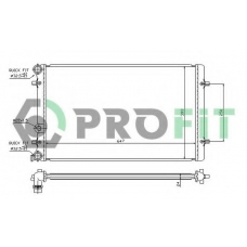 PR 9523A2 PROFIT Радиатор, охлаждение двигателя