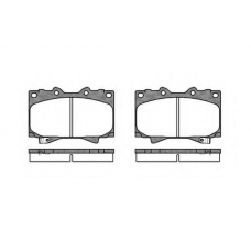 P6073.04 WOKING Комплект тормозных колодок, дисковый тормоз