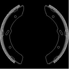 Z4313.00 WOKING Комплект тормозных колодок