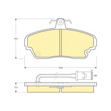 6108511 GIRLING Комплект тормозных колодок, дисковый тормоз