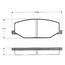 BLF441 QUINTON HAZELL Комплект тормозных колодок, дисковый тормоз
