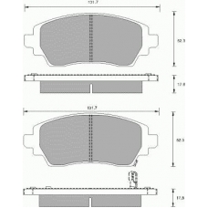 699481 ROULUNDS Комплект тормозных колодок, дисковый тормоз