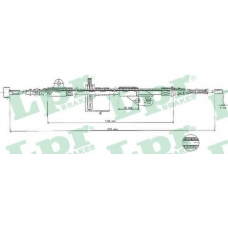 C0502B LPR Трос, стояночная тормозная система