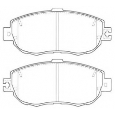 ASN-2020 AISIN Комплект тормозных колодок, дисковый тормоз