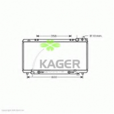 31-1098 KAGER Радиатор, охлаждение двигателя