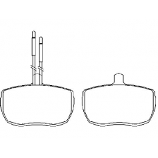 MLB76 MINTEX Комплект тормозных колодок, дисковый тормоз