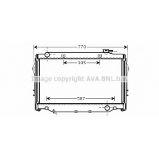 TO2377 Prasco Радиатор, охлаждение двигателя