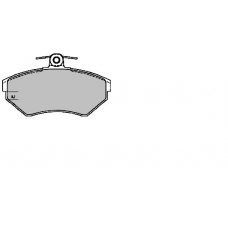 571969B BENDIX Комплект тормозных колодок, дисковый тормоз