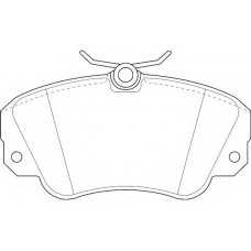 WBP21368A WAGNER LOCKHEED Комплект тормозных колодок, дисковый тормоз