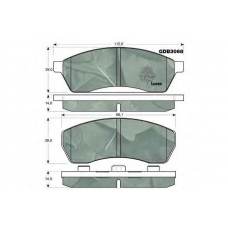 GDB3068 TRW Комплект тормозных колодок, дисковый тормоз