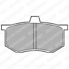 LP494 DELPHI Комплект тормозных колодок, дисковый тормоз