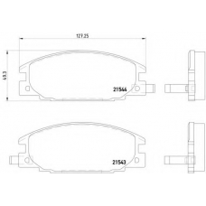 MDB1421 DON Комплект тормозных колодок, дисковый тормоз