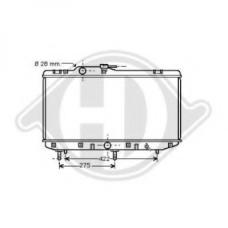 8663301 DIEDERICHS Радиатор, охлаждение двигателя