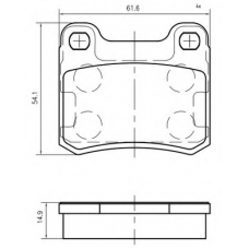 K406301 Vema Комплект тормозных колодок, дисковый тормоз