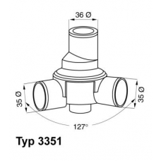 3351.80 WAHLER Термостат, охлаждающая жидкость