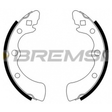 GF0700 BREMSI Комплект тормозных колодок
