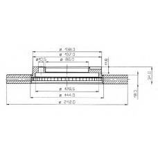 BDC3599 QH Benelux Тормозной диск