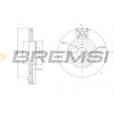 DBA220V BREMSI Тормозной диск