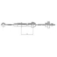 58001000 TEXTAR Трос, управление сцеплением