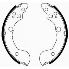 J GF-191AF JAPANPARTS Комплект тормозных колодок
