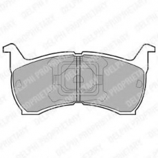 LP465 DELPHI Комплект тормозных колодок, дисковый тормоз