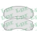 05P1007 LPR Комплект тормозных колодок, дисковый тормоз
