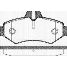 8110 10515 TRISCAN Комплект тормозных колодок, дисковый тормоз