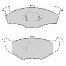FD6689A NECTO Комплект тормозных колодок, дисковый тормоз