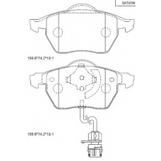 KD7718 ASIMCO Комплект тормозных колодок, дисковый тормоз