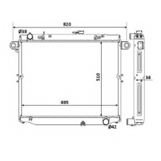 53920 NRF Радиатор, охлаждение двигателя