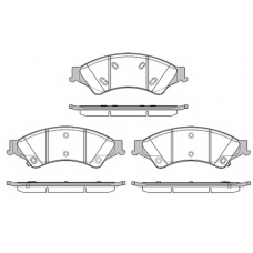 1524.02 REMSA Комплект тормозных колодок, дисковый тормоз