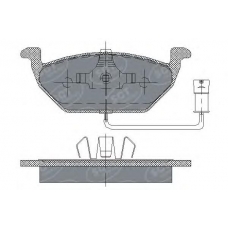 SP 136 SCT Комплект тормозных колодок, дисковый тормоз