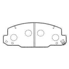 PN-1330 JNBK Колодки тормозные