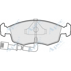 PAD387 APEC Комплект тормозных колодок, дисковый тормоз