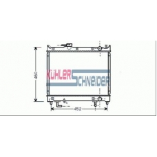 2200111 KUHLER SCHNEIDER Радиатор, охлаждение двигател