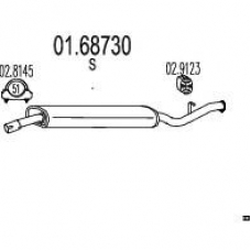 01.68730 MTS Глушитель выхлопных газов конечный